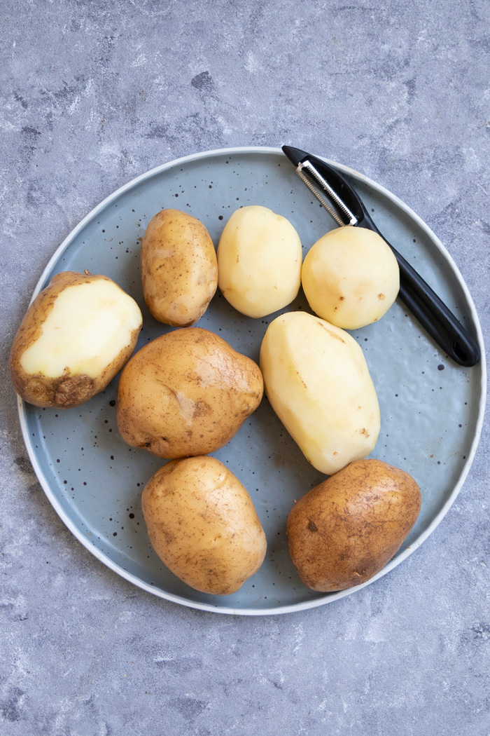 Peeled Potatoes for mashed potatoes