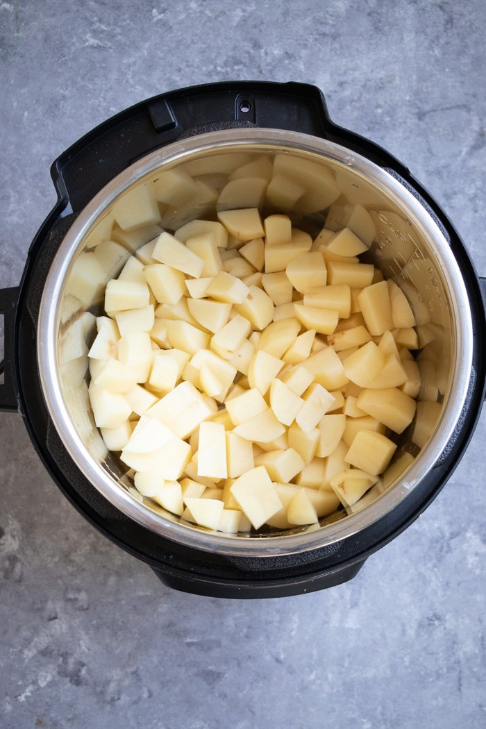 Chopped potatoes