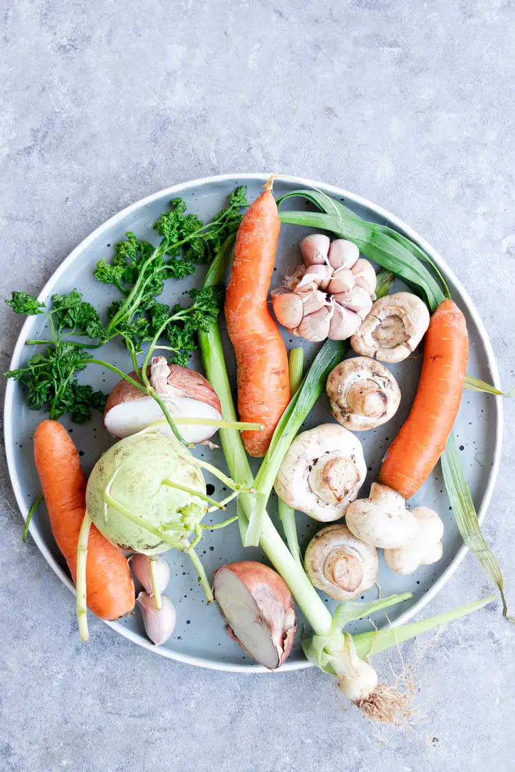 instant pot vegetable stock scraps, sweet vegetables