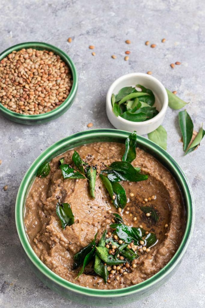 brown lentil mash