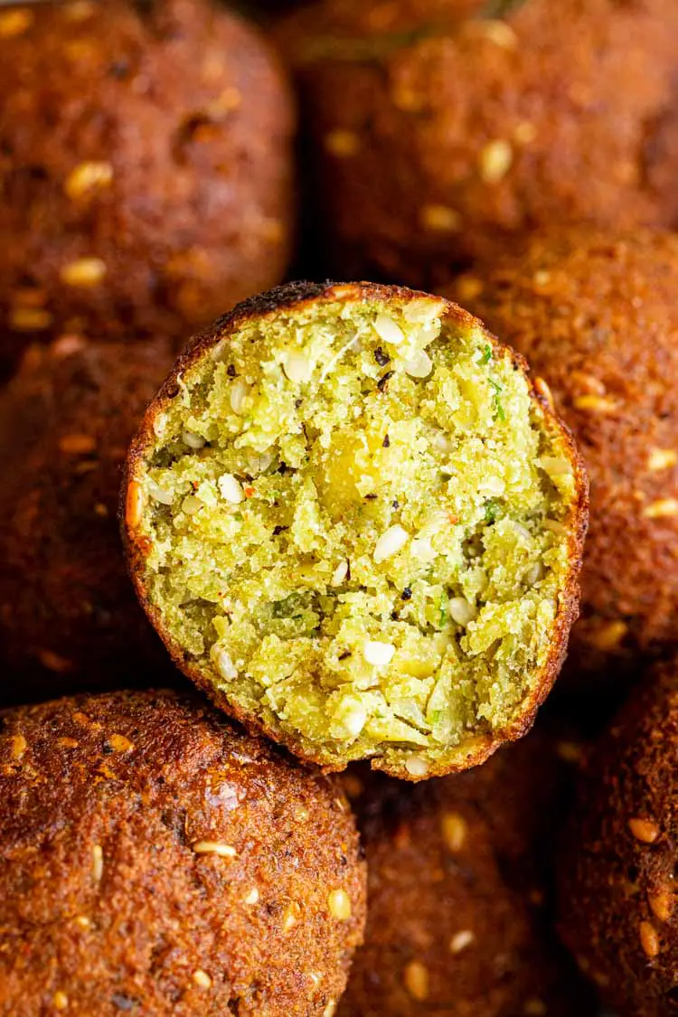soft on the inside falafel made from scratch