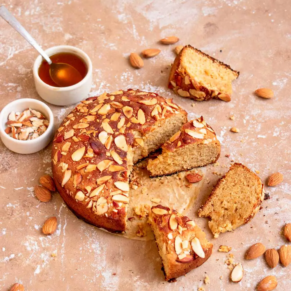 Air Fryer Almond Cake - Fork To Spoon