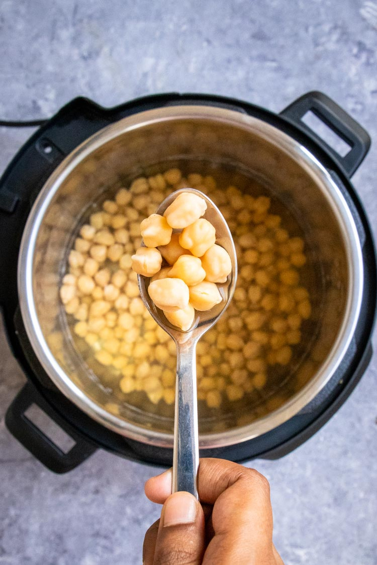 Cooking Dried Chickpeas, Instant Pot Method