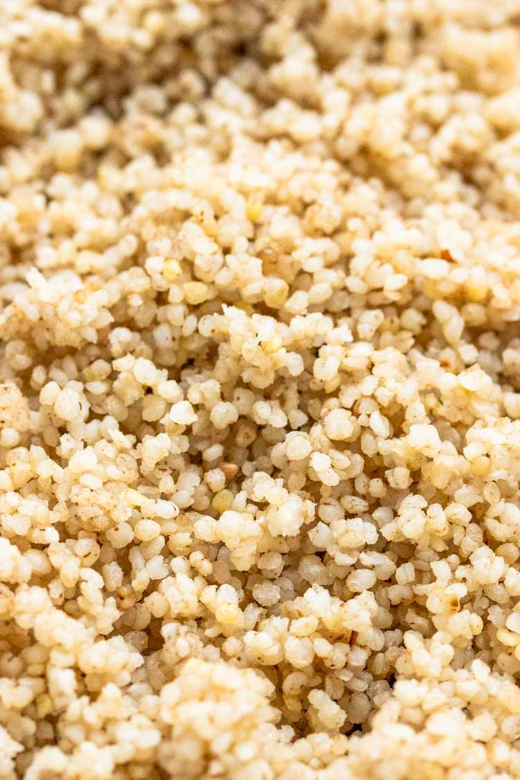 cooked millets texture