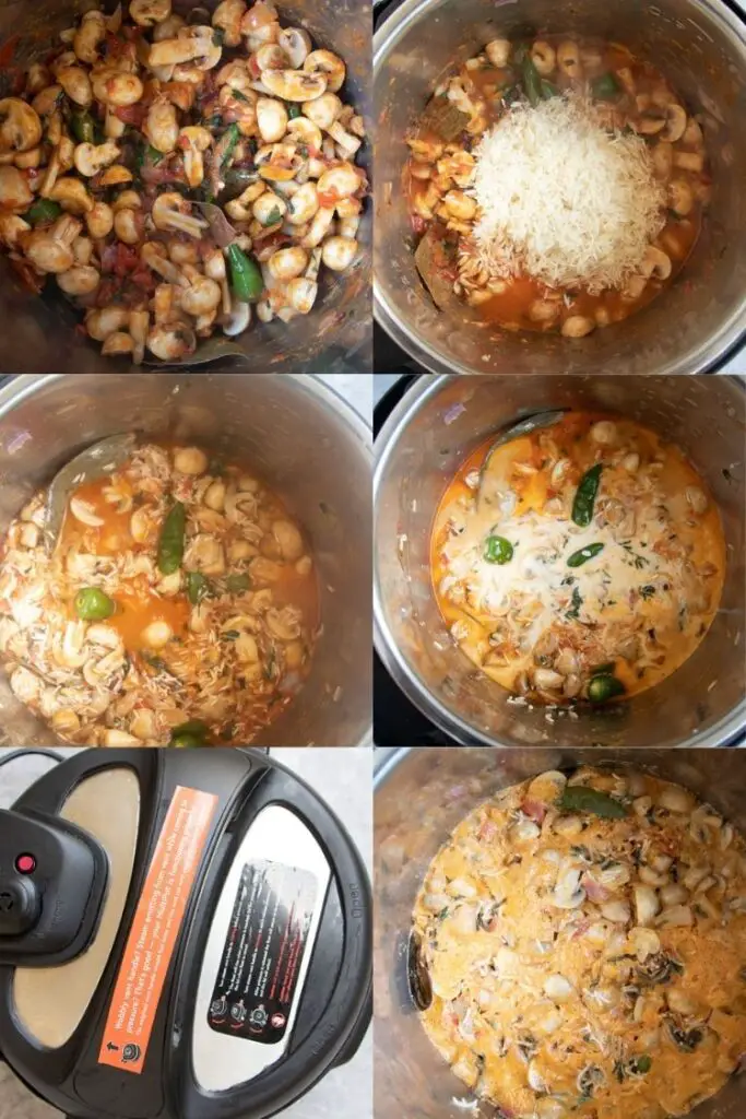 MUSHROOM PILAF STEPS