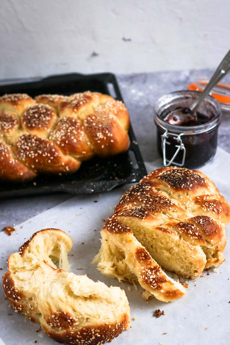challah recipe easy made with instant yeast