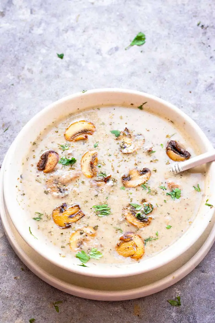 easy mushroom soup recipe, instant pot mushroom soup recipe