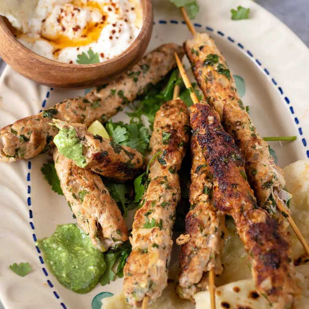 Chicken Seekh kabab | Chicken Seekh kabab recipe - Ginger Skillet