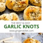 GARLIC KNOTS WITH PIZZA DOUGH