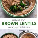 INSTANT POT BROWN LENTILS
