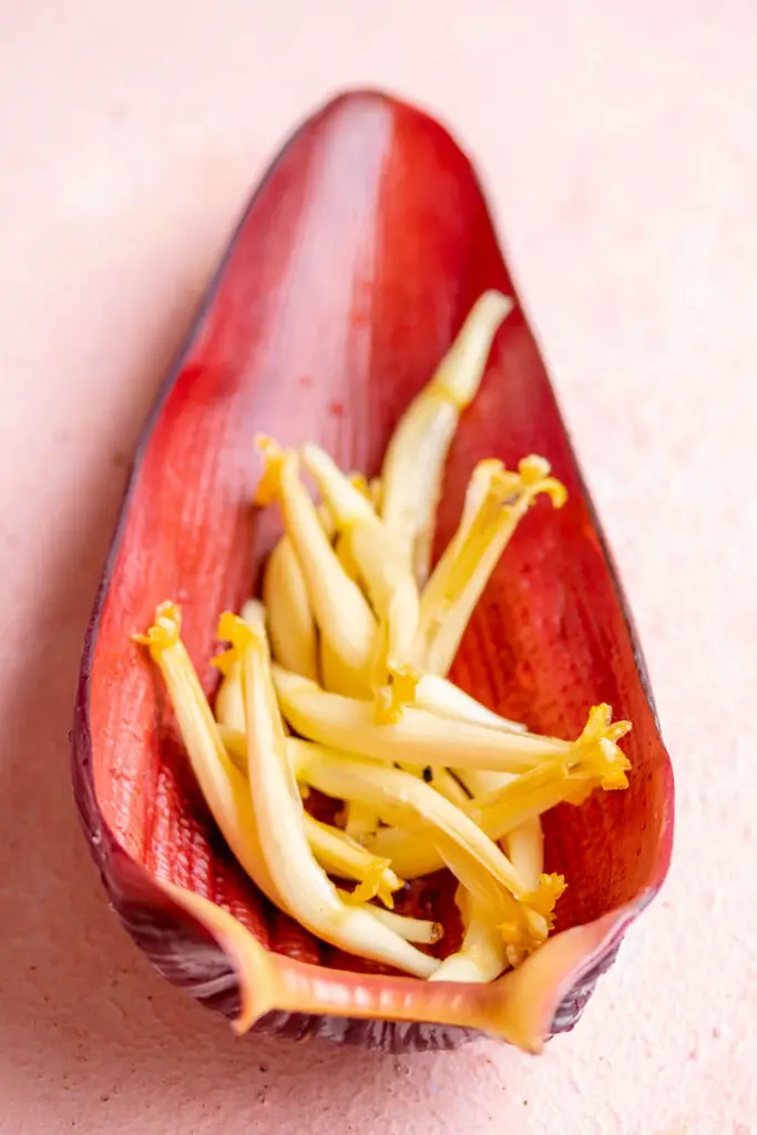 Preparing Banana blossom, vazhai poo vadai,