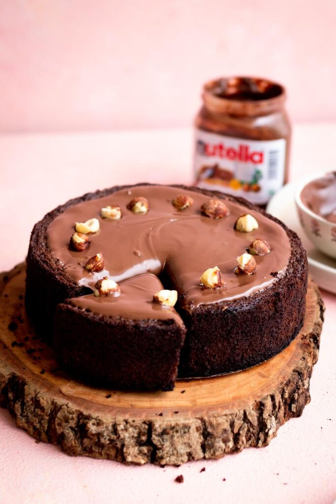 Chocolate Hazelnut Cake, Gianduja Cake with Nutella Frosting, Hazelnut Torte, Hazelnut Cake recipe