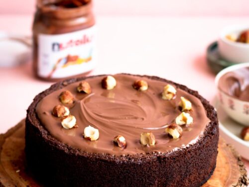 Dressed Hazelnut Latte Chocolate Cake @ Best Price | Giftacrossindia