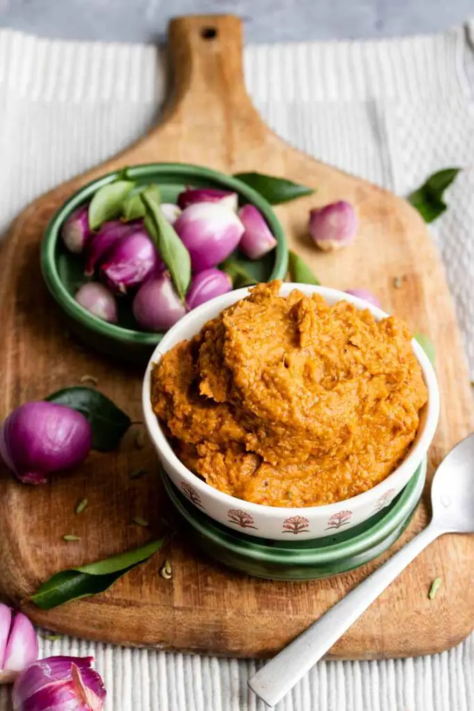 recipe for onion chutney, chutney food photography