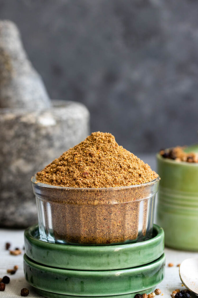 Recipe for Rasam powder, south indian food photography, masala powder food photography