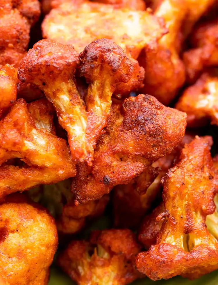 closeup of crispy gobi 65, cauliflower fry