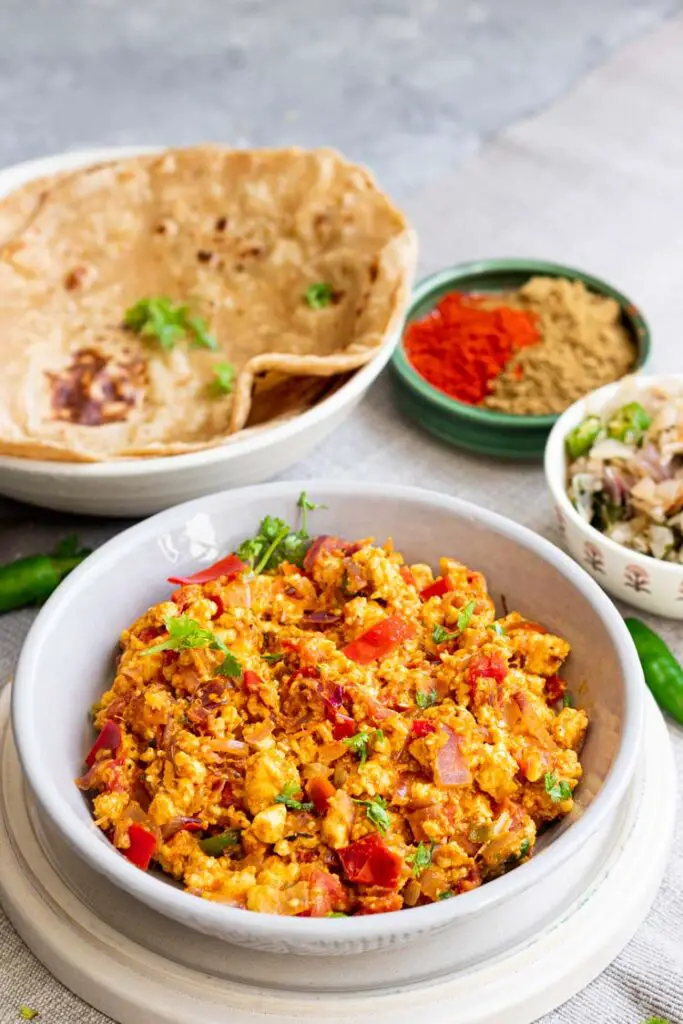 recipe for paneer bhurji