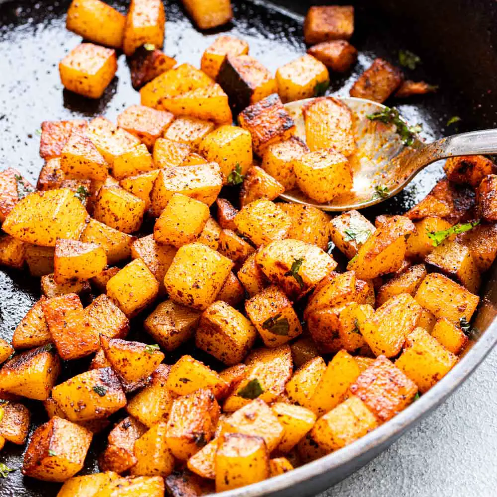 Crispy Potato Fry (Potato Poriyal) Recipe - Ginger Skillet